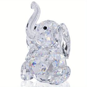 Crystal Elephant Statue