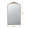 24" x 42" Gold Arch Mirror