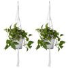 2Pcs Plant Hanger Flowerpot Net Bag