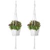 2Pcs Plant Hanger Flowerpot Net Bag