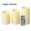 3Pcs Flameless Candles Votive Candles Wireless