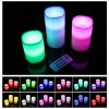 3Pcs Flameless Candles Votive Candles Wireless