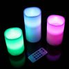 3Pcs Flameless Candles Votive Candles Wireless