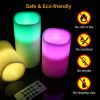 3Pcs Flameless Candles Votive Candles Wireless