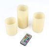 3Pcs Flameless Candles Votive Candles Wireless