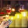 3Pcs Flameless Candles Votive Candles Wireless