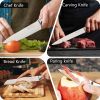 12 Pieces Kitchen Knife Set with Block