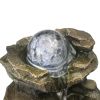 8.3inches Rock Cascading Tabletop Fountain