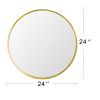 24" Wall Circle Gold Mirror