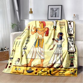 Ancient Egypt Mysterious Symbol 3D Digital Printing Flannel Nap Blanket Wholesale (Option: 2th-70*100cm)