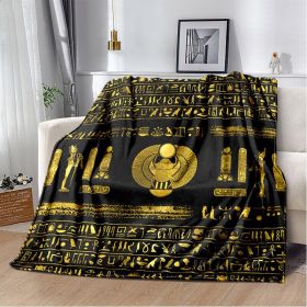 Ancient Egypt Mysterious Symbol 3D Digital Printing Flannel Nap Blanket Wholesale (Option: 16th-70*100cm)