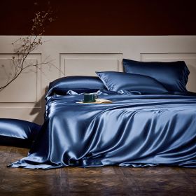 25 Pound Silk Four Piece Set Of Silk (Option: Blue-200x230-Flat sheet)