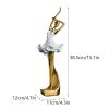 NORTHEUINS Resin Ballet Dancer Figurines for Interior Art Girl Statue