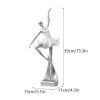 NORTHEUINS Resin Ballet Dancer Figurines for Interior Art Girl Statue