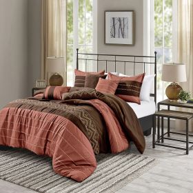 Esdey 7 Pieces Comforter Set (size: QUEEN)