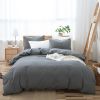 100% Washed Cotton Duvet Cover Set (No Comforter)