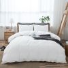 100% Washed Cotton Duvet Cover Set (No Comforter)