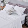 3-4 Piece Vintage Colored Sheets Set Ultra Soft Microfiber Bed Sheets & Pillowcase with Natural Wrinkle Texture