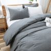 100% Washed Cotton Duvet Cover Set (No Comforter)