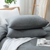 100% Washed Cotton Duvet Cover Set (No Comforter)