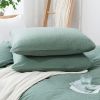 100% Washed Cotton Duvet Cover Set (No Comforter)