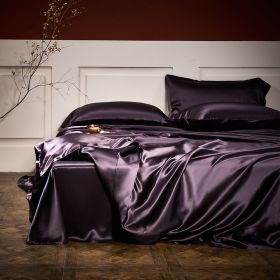 25 Pound Silk Four Piece Set Of Silk (Option: Purple-200x230-Fitted sheet)