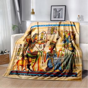 Ancient Egypt Mysterious Symbol 3D Digital Printing Flannel Nap Blanket Wholesale (Option: 10th-100*130cm)