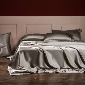 25 Pound Silk Four Piece Set Of Silk (Option: Silver-220x240-Fitted sheet)